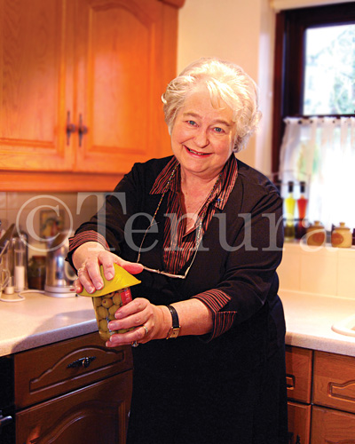 Old Lady Holding Silicone Jar Opener Tenura Daily Living Aid