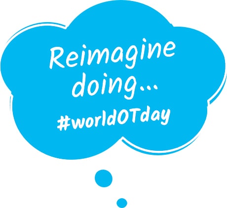 World OT Day 2020 Bubble Reimagine Doing Slogan