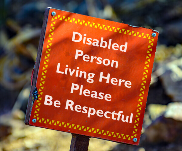 Disability Sign for Halloween Trick or Treat
