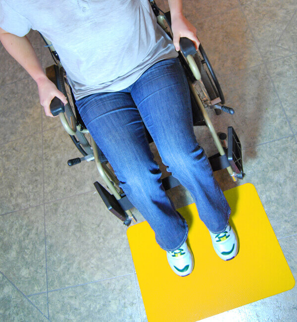 IADL Instrumental Activities of Daily Living-Transportation-T-FLOOR-60-3-Yellow-Floor-Mat-Wheelchair-1