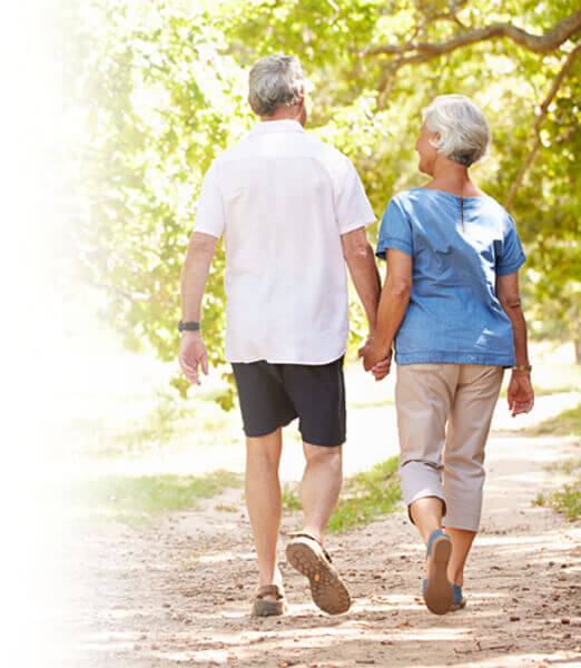 Senior Couple Walking as a part of their Activities of Daily Living