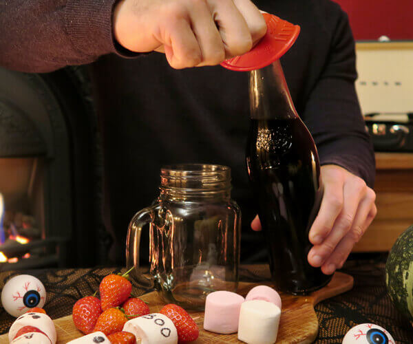 T-B-1-Red-Bottle Opener used to Open Bottles at Halloween to Make Halloween Accessible