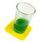 Tenura Silicone Anti Slip Square Coaster Yellow
