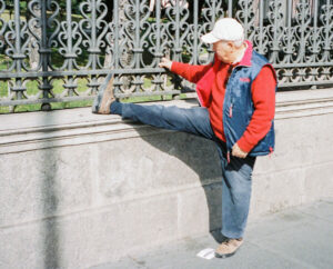 Elderly Man Stretching 
