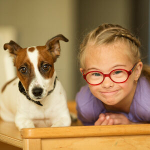 Dog Helping Autistic Girl
