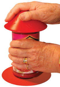 Red Jar Opener opening Sauce Jar