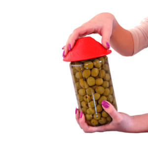 Opening Jar with Tenura Jar Opener