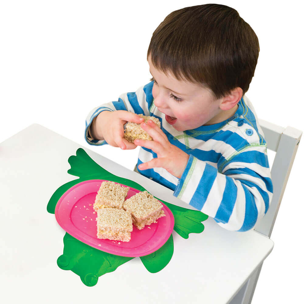T-F-1-Green-Frog-Childrens-Mat-Child-Eating-Studio-1