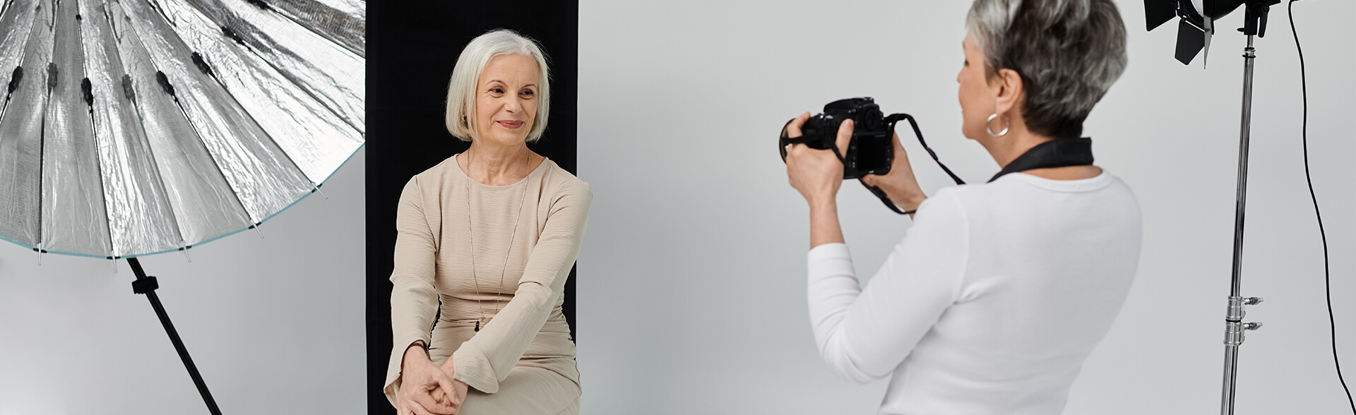 Two Older Women on Tenura Daily Living Aids Photoshoot for Download Suite R