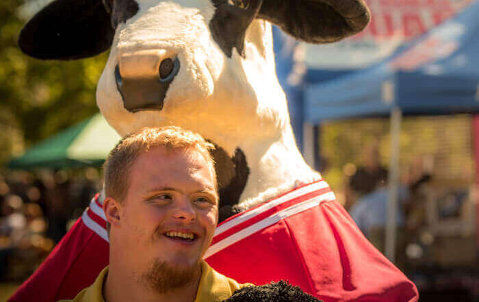 Disabled Person at a Fundraising Event