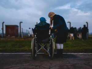 Person Sat in Wheelchair