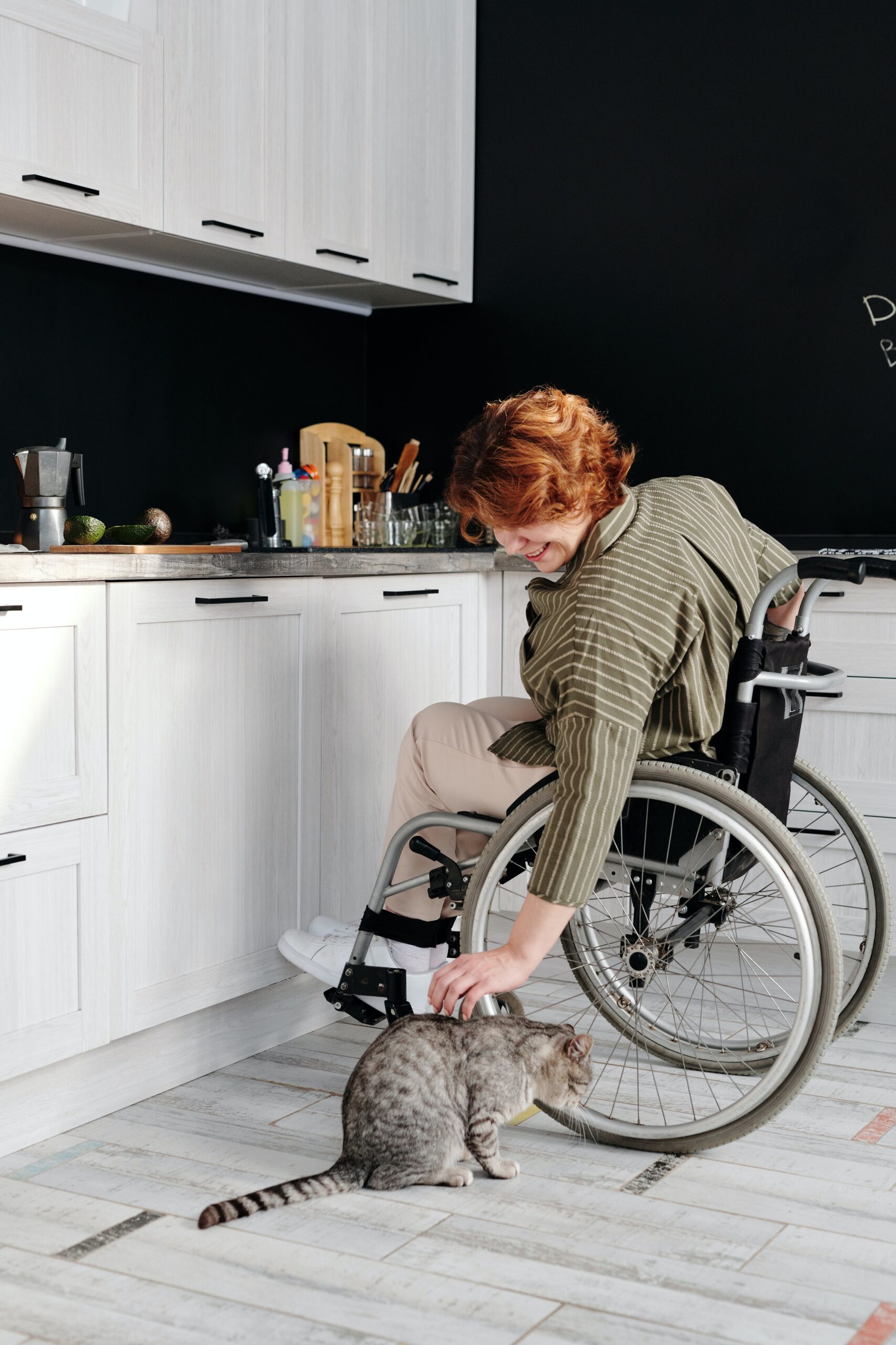Women in Wheelchair with Pet