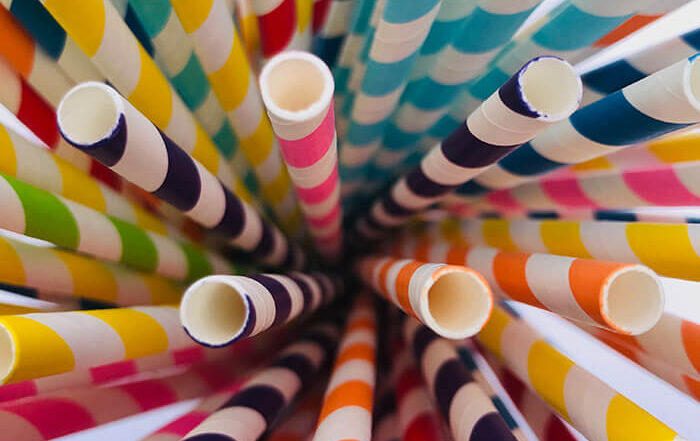 Rainbow Coloured Straws