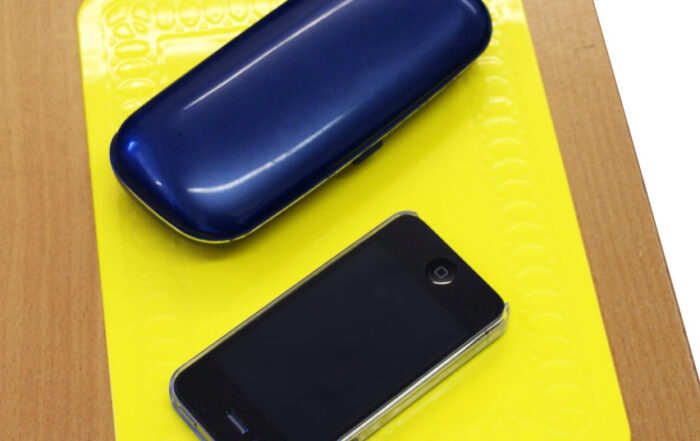 Yellow Non Slip Mat with Phone