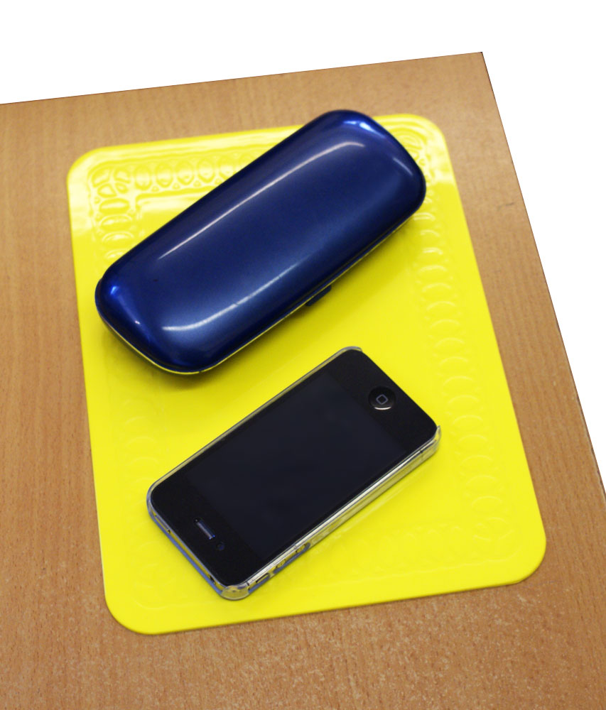 Yellow Non Slip Mat with Phone