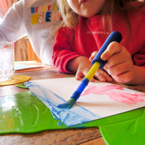 T-F-1-Green-Frog-Mat-Childrens-Products-Child Painting-2