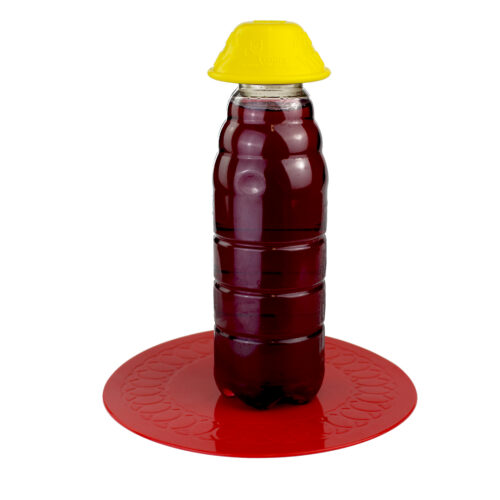 T-B-3-Yellow-Bottle-Opener-Purple-Drink+TC-14-1-Red-Circular-Coaster-Studio-1