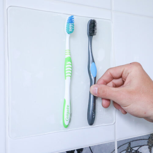 T-EG-1 Clear Extreme Mat Used to Hold up Toothbrushes-10