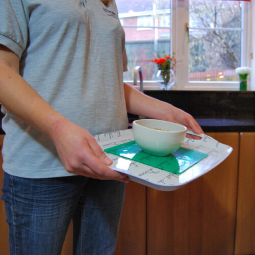 T-EG-2 Green Extreme Mat Coffee Tray as Tray Liner-Level-1