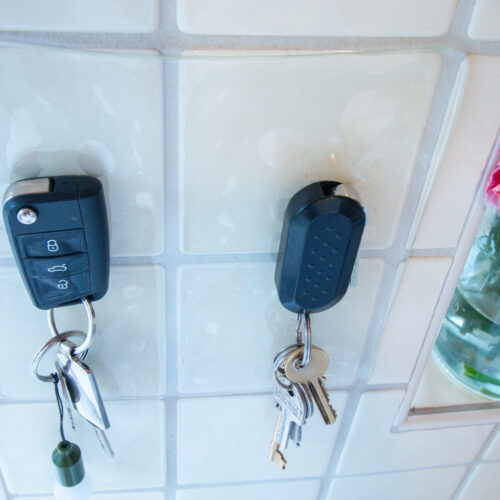 T-EG-1 Clear Extreme Mat Used to Hold up Car Keys-7