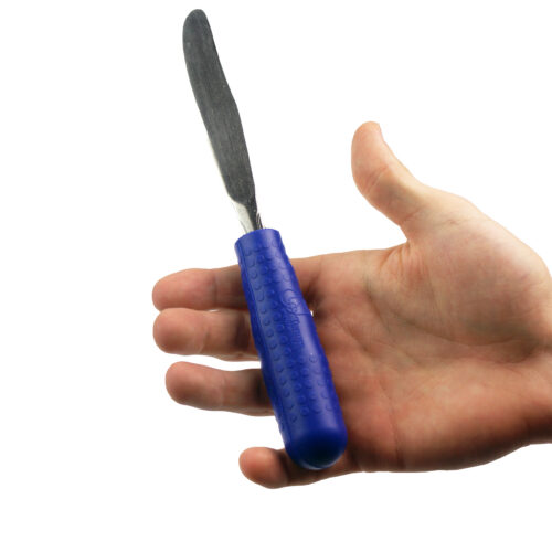 T-PCG-B-Blue-Childrens-Cutlery-Grip-Knife-Studio-1