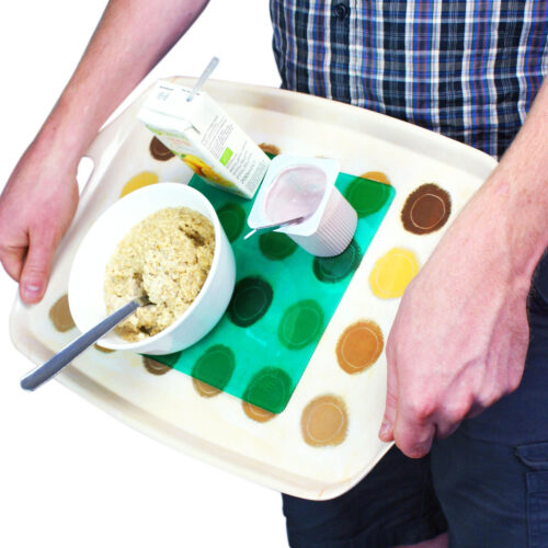 T-EG-2 Green Extreme Mat Coffee Tray as Tray Liner-Not Level-3