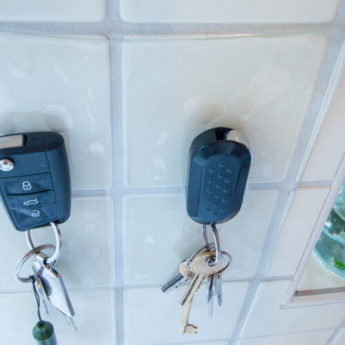 T-EG-1 Clear Extreme Mat Used to Hold up Car Keys-5
