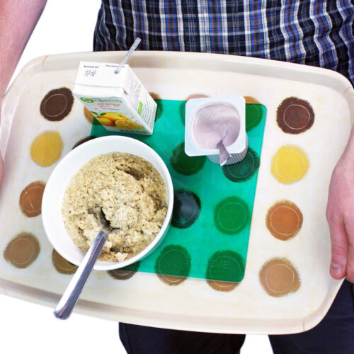 T-EG-2 Green Extreme Mat Coffee Tray as Tray Liner-Not Level-4