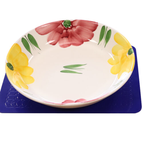 TC-MAT-35-1A-Blue-Table-Mat-Flower-Plate-1