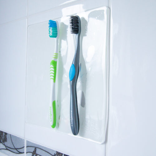T-EG-1 Clear Extreme Mat Used to Hold up Toothbrushes-4
