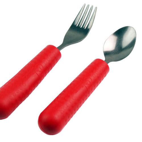 T-PCG-R-Red-Childrens-Cutlery-Grip-Fork+Spoon-Studio-1